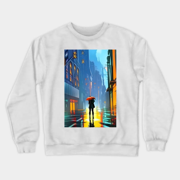 Mysterious woman Crewneck Sweatshirt by Colin-Bentham